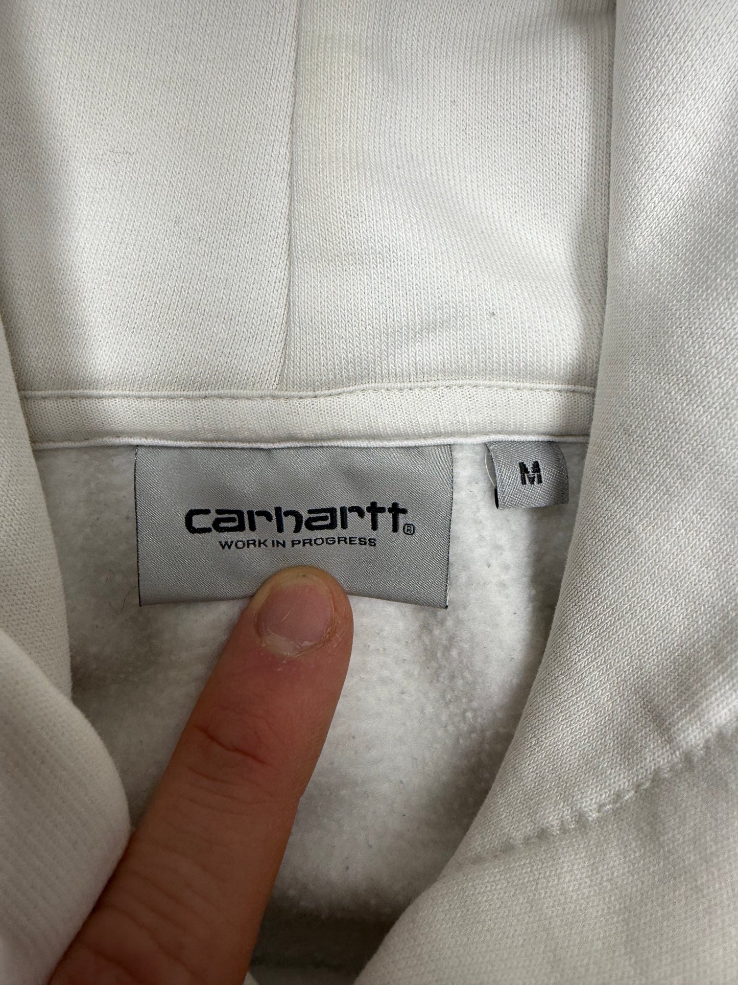 Carhartt Schokoriegel Print Hoodie weiß – Foto 4