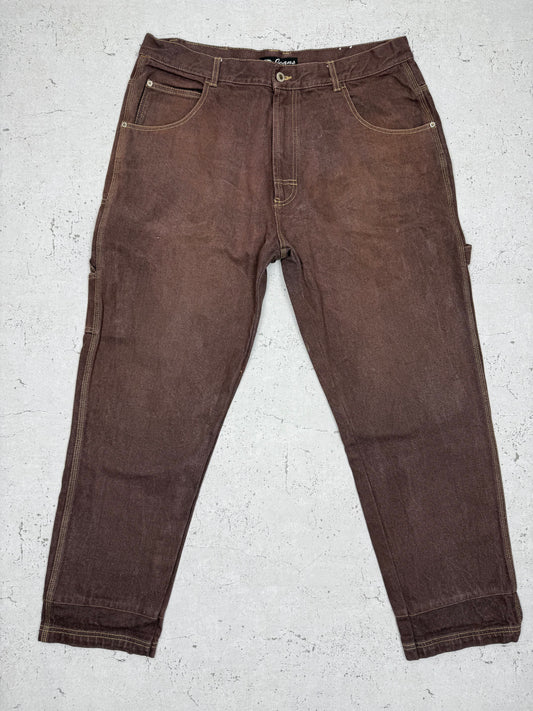 Godbody Vintage Baggy Jeans Braun W40 L34 - MonkeysVintage