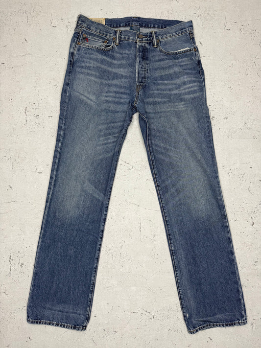 Polo Ralph Lauren Vintage Baggy Jeans Blau W34 L34 - MonkeysVintage