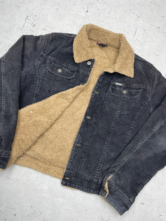 Diesel Vintage Cordjacke mit Fell gefüttert Jeansjacke M
