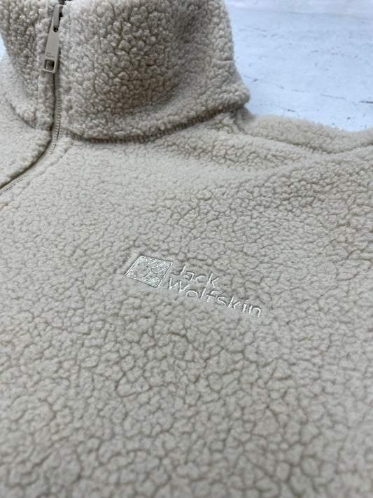 Jack Wolfskin Teddy Fleece Jacke Zipper beige M