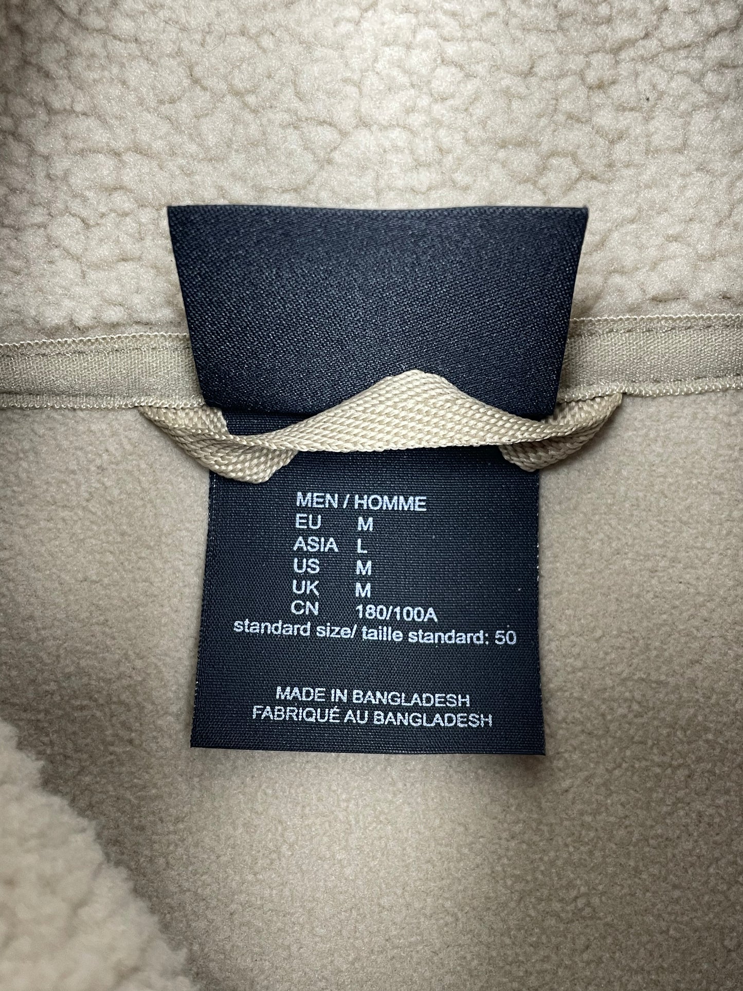 Jack Wolfskin Teddy Fleece Jacke Zipper beige M