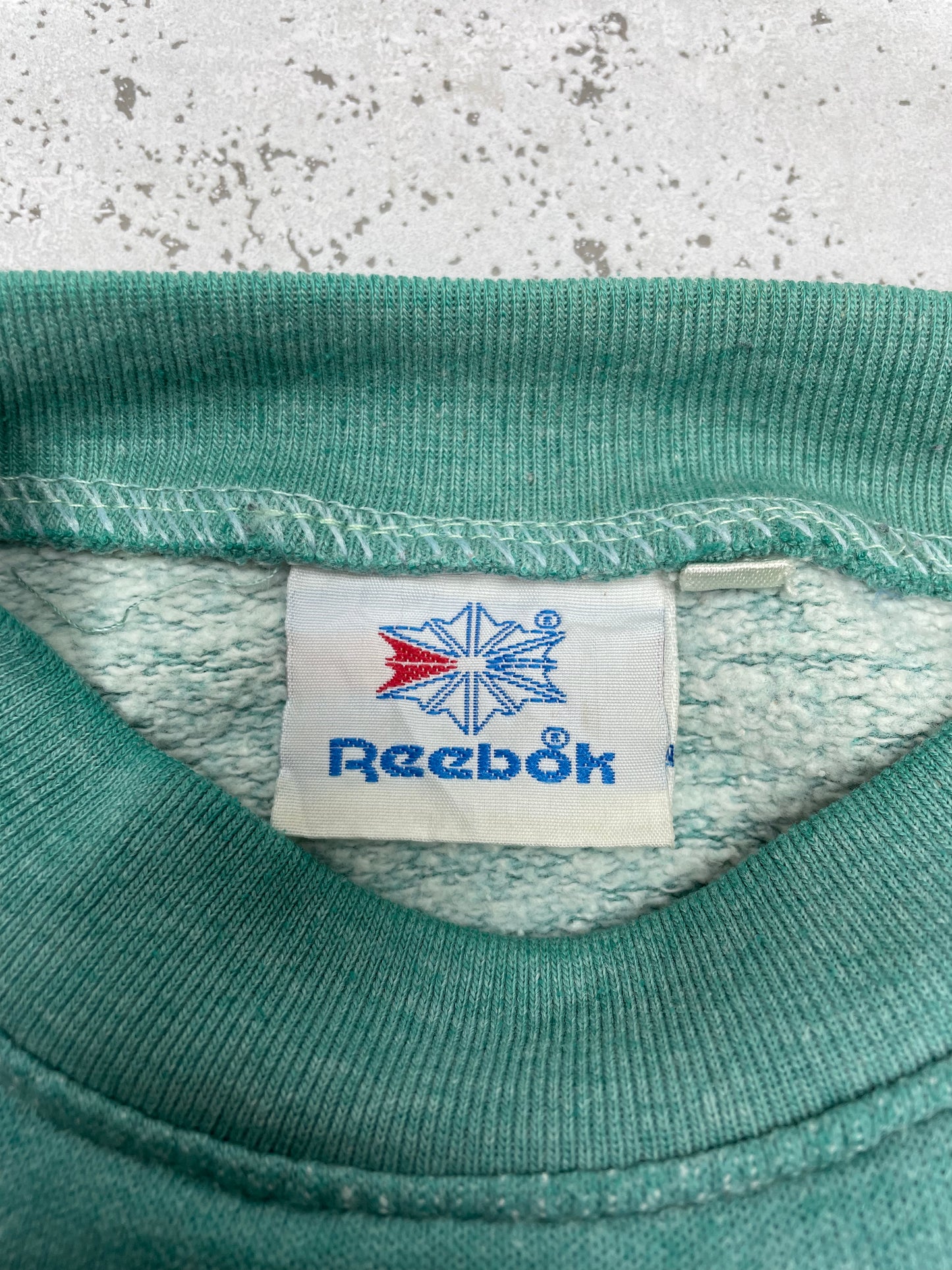 Reebok Vintage Big Logo embroidered Sportswear Sweatshirt grün M