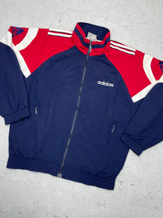 Adidas vintage Jacke Trackjacket Zipper blau S