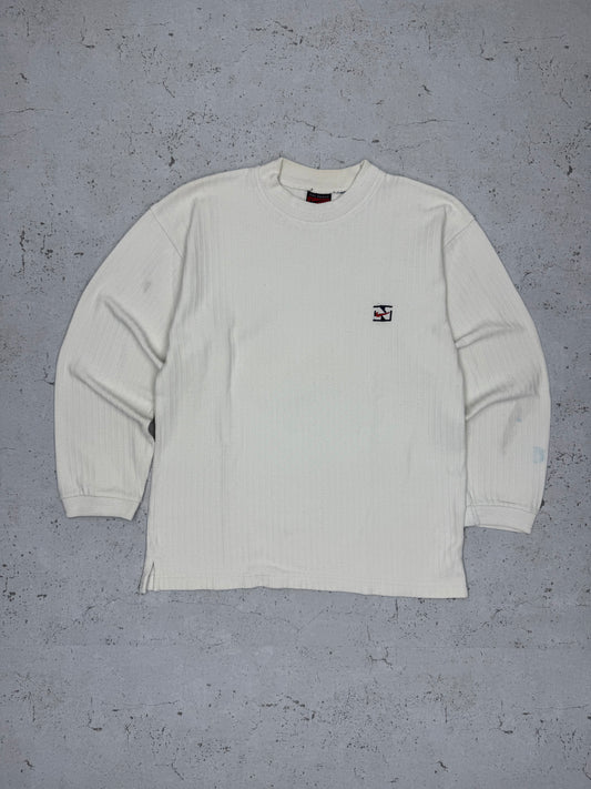 Nike Vintage Sweatshirt Longsleeve Weiß L - MonkeysVintage