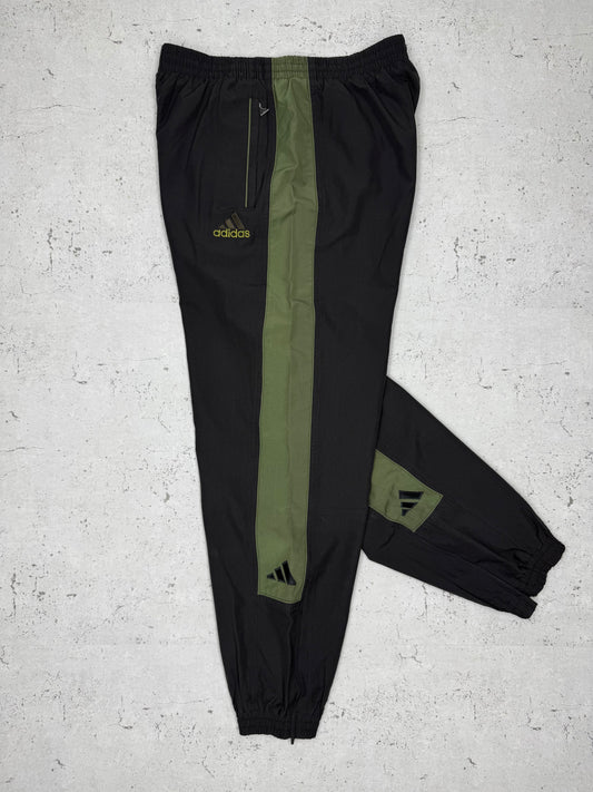 Adidas vintage Trackpants Jogginghose grün schwarz L