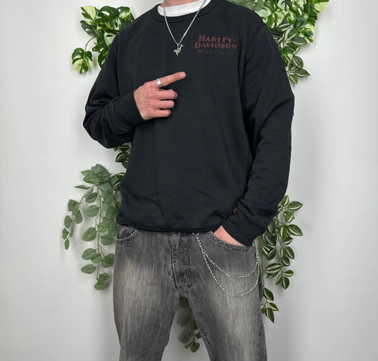Harley Davidson 120th Anniversary Vintage Sweatshirt Schwarz XL - MonkeysVintage
