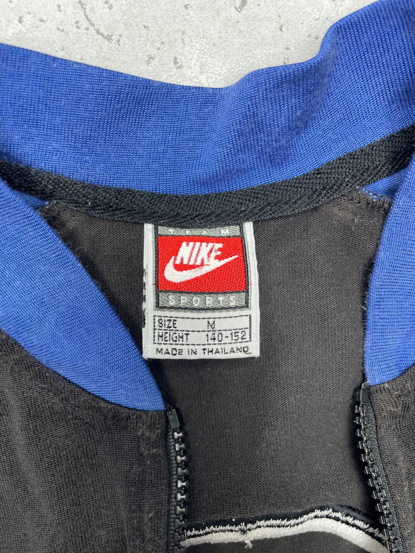 Nike vintage big Logo Basketball Shirt Zipper Jersey S