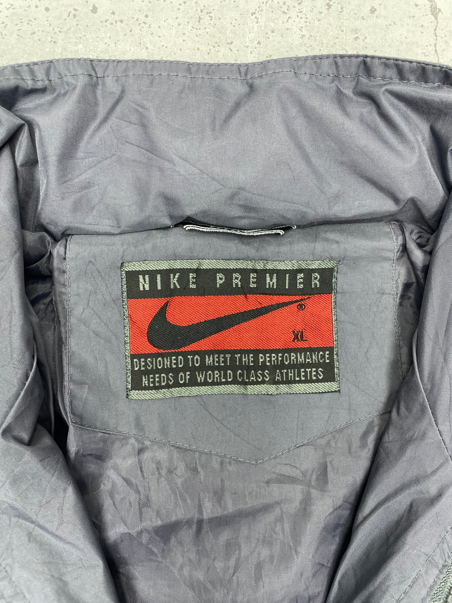 Nike vintage Big Logo Swoosh embroidered Trackjacket Windbreaker Jacke XL