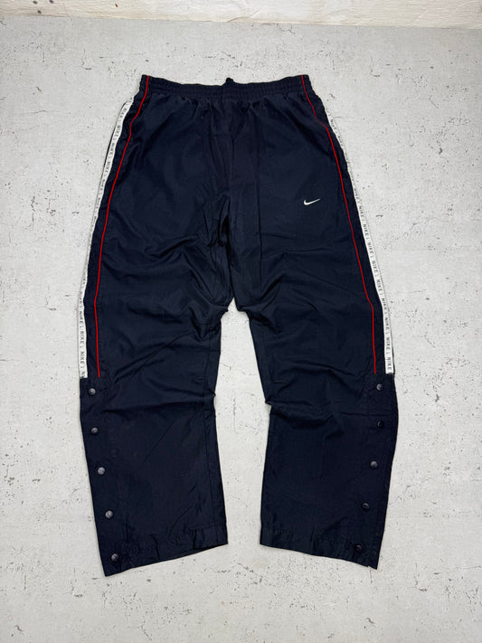 Nike Vintage Trackpants in Navy, Größe M, Vorderansicht