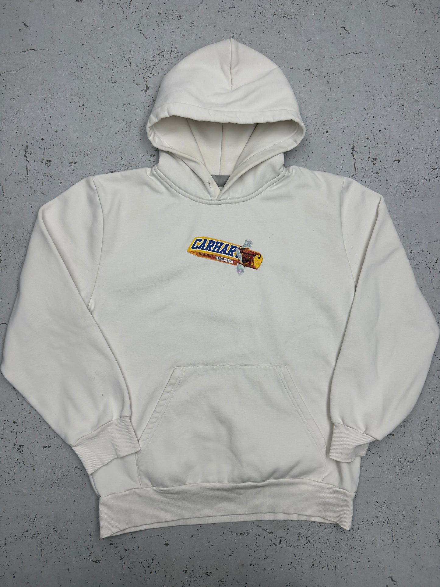 Carhartt WIP Hoodie – Vintage Print Creme – Gr. M