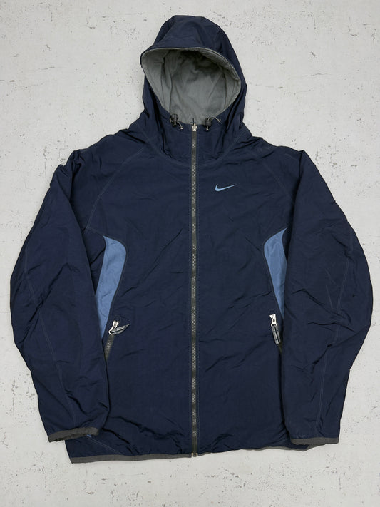 Nike Vintage Trainingsjacke Navy – Frontansicht flach