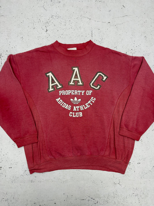 Adidas Vintage Sweatshirt AAC Bordeaux – Frontansicht flach