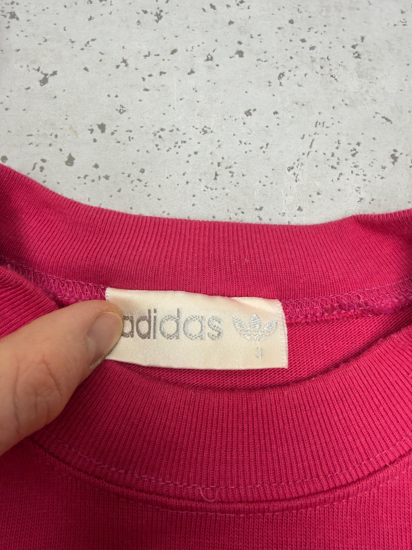 Adidas Vintage Langarmshirt Pink – Etikett