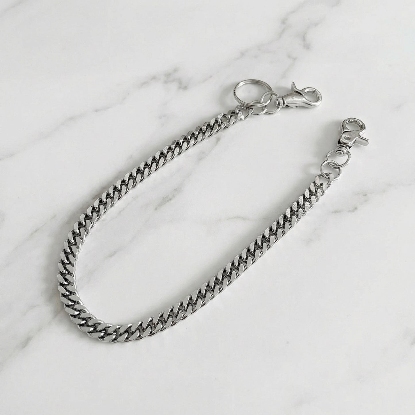 "Iron Chain" Streetwear Silber Hosenkette Stainless Steel Pants Chain