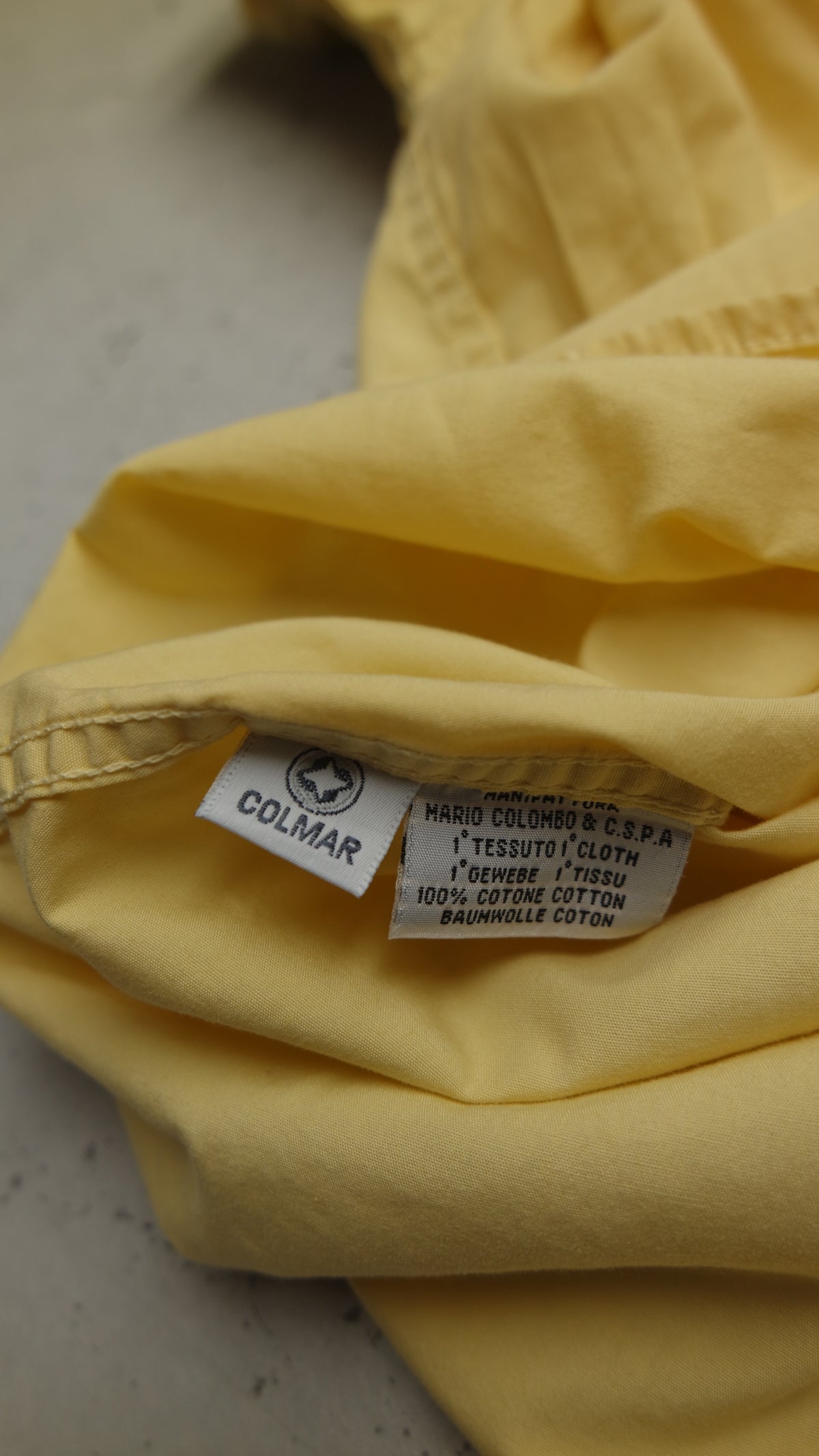 Colmar Oversystem Hemd – Vintage Kurzarm Gelb XXL