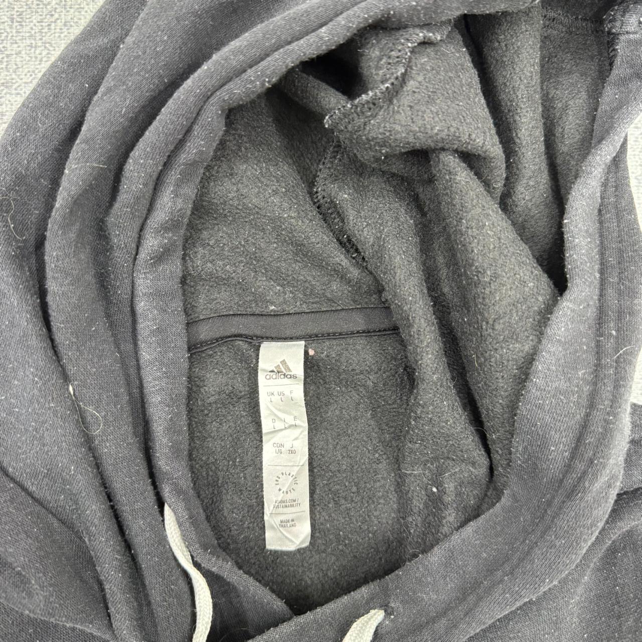 Adidas small Logo Hoodie Pullover schwarz L