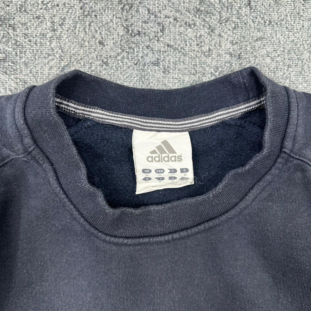 Adidas vintage big logo Sweatshirt Crewneck blau M