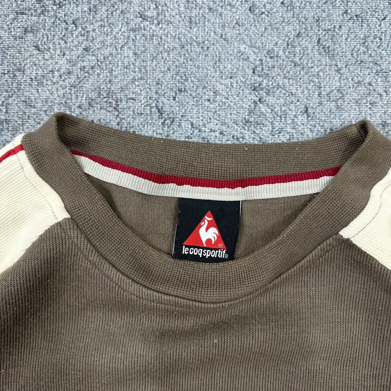 France Le Coq Sportif vintage Sweatshirt Crewneck khaki L