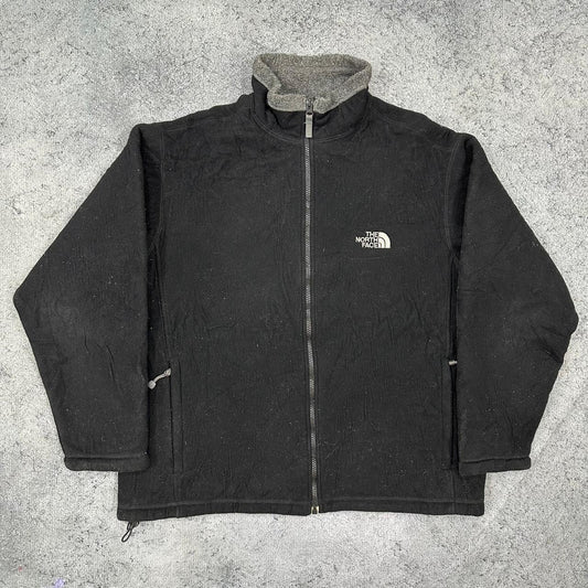 The North Face vintage Fleece Jacke Zipper schwarz L