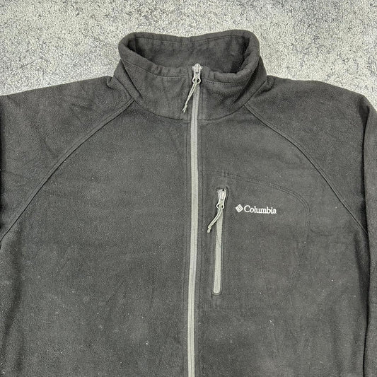Columbia Fleece Jacke Zipper schwarz L