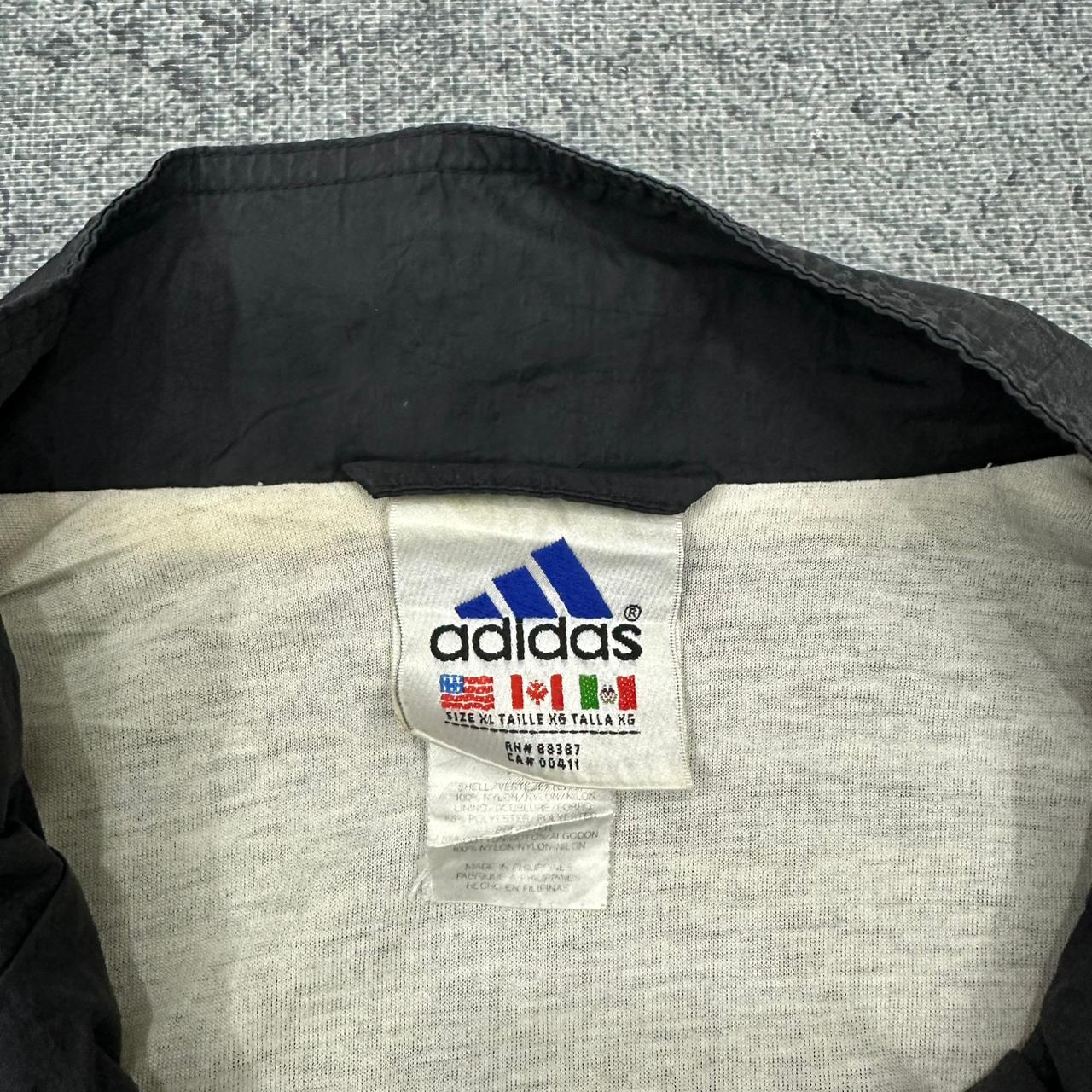 Adidas vintage Windbreaker Trackjacket Jacke schwarz XL