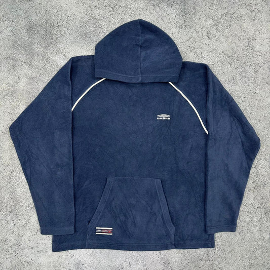 Umbro vintage Fleece Hoodie Pullover blau M