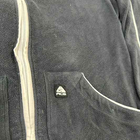 Nike ACG vintage Fleece Jacke Zipper grau M