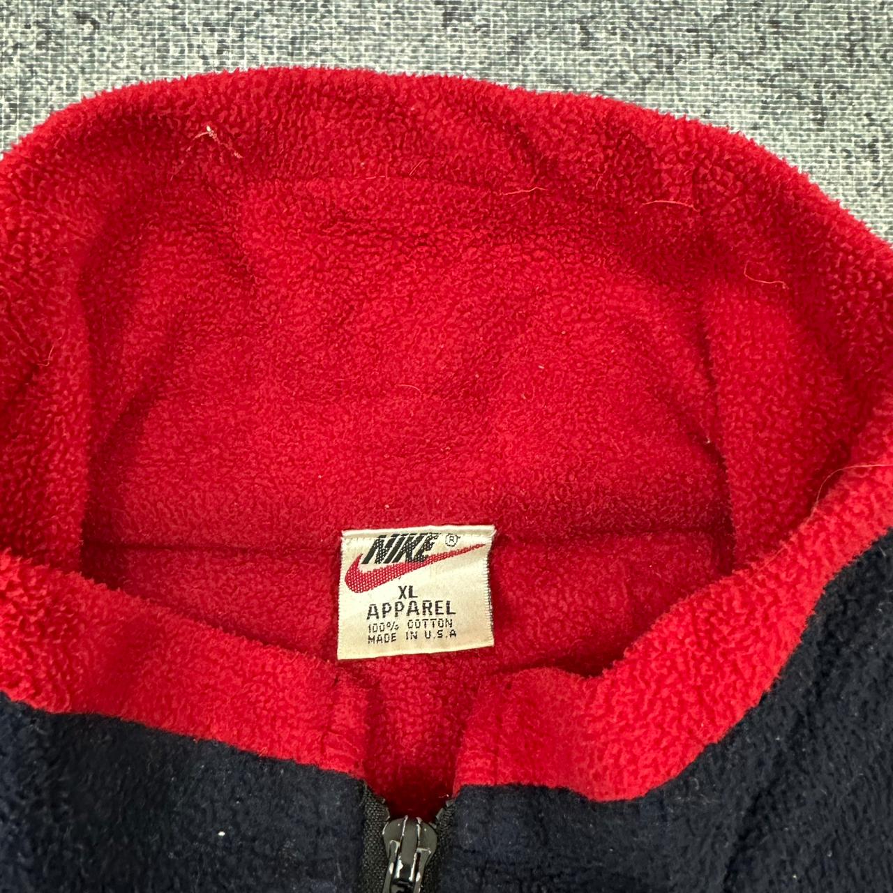 Nike vintage Fleece Zipper Jacke blau XL