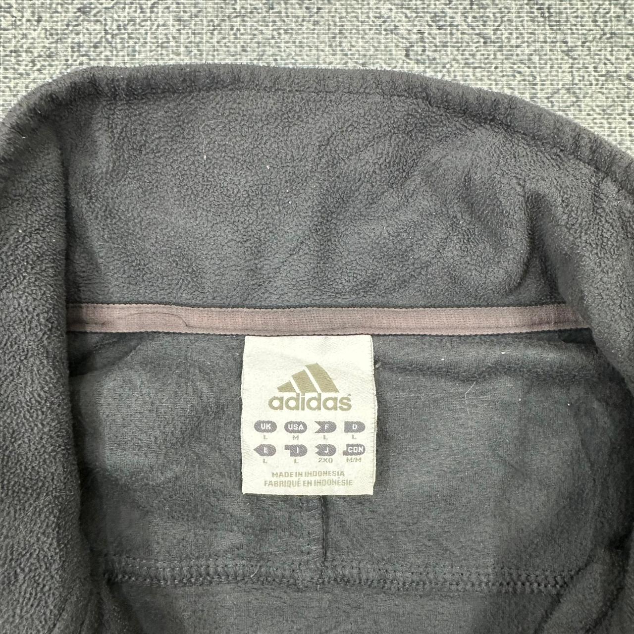 Adidas vintage Fleece Zip Sweatshirt Jacke grau L