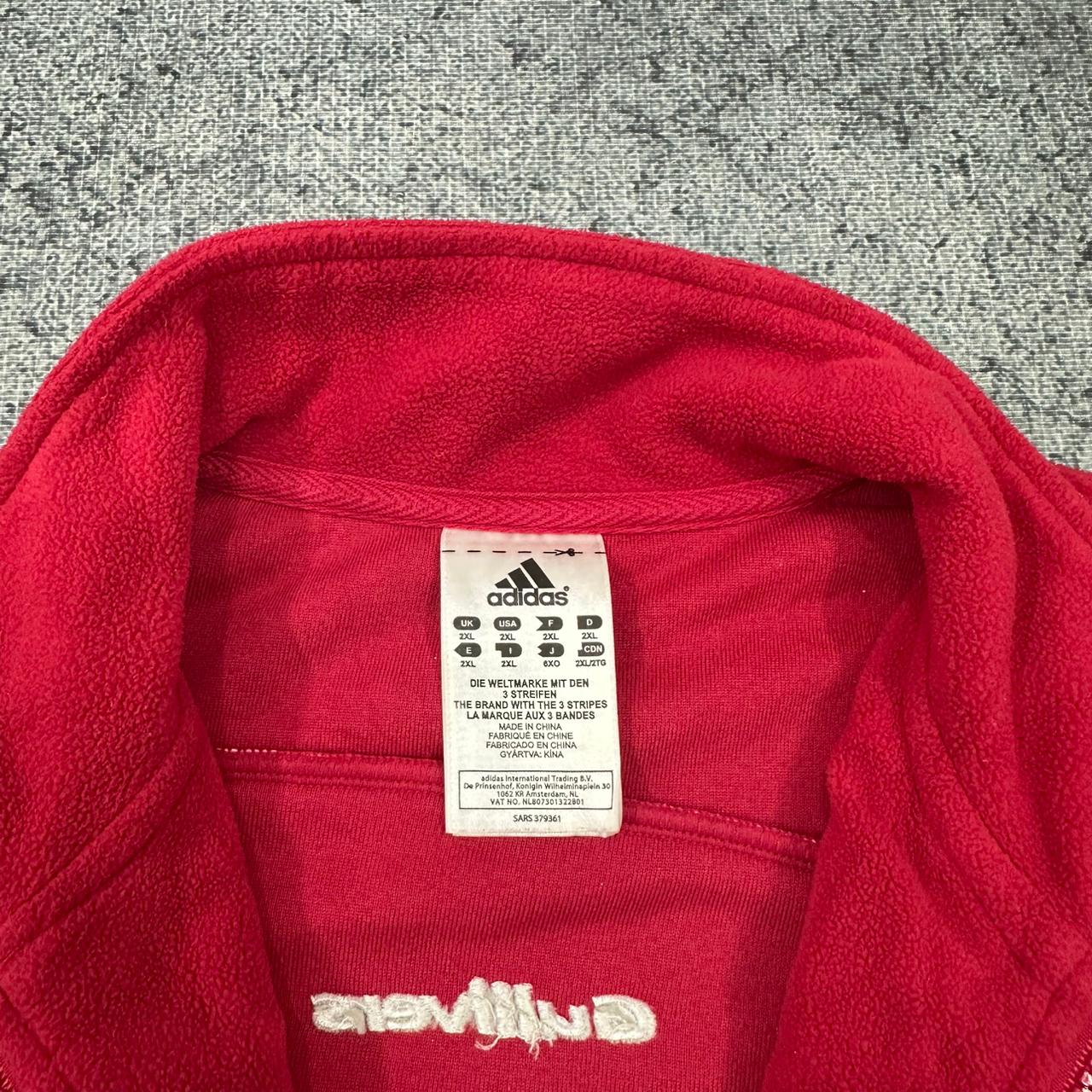 Adidas Fleecejacke zipper rot M