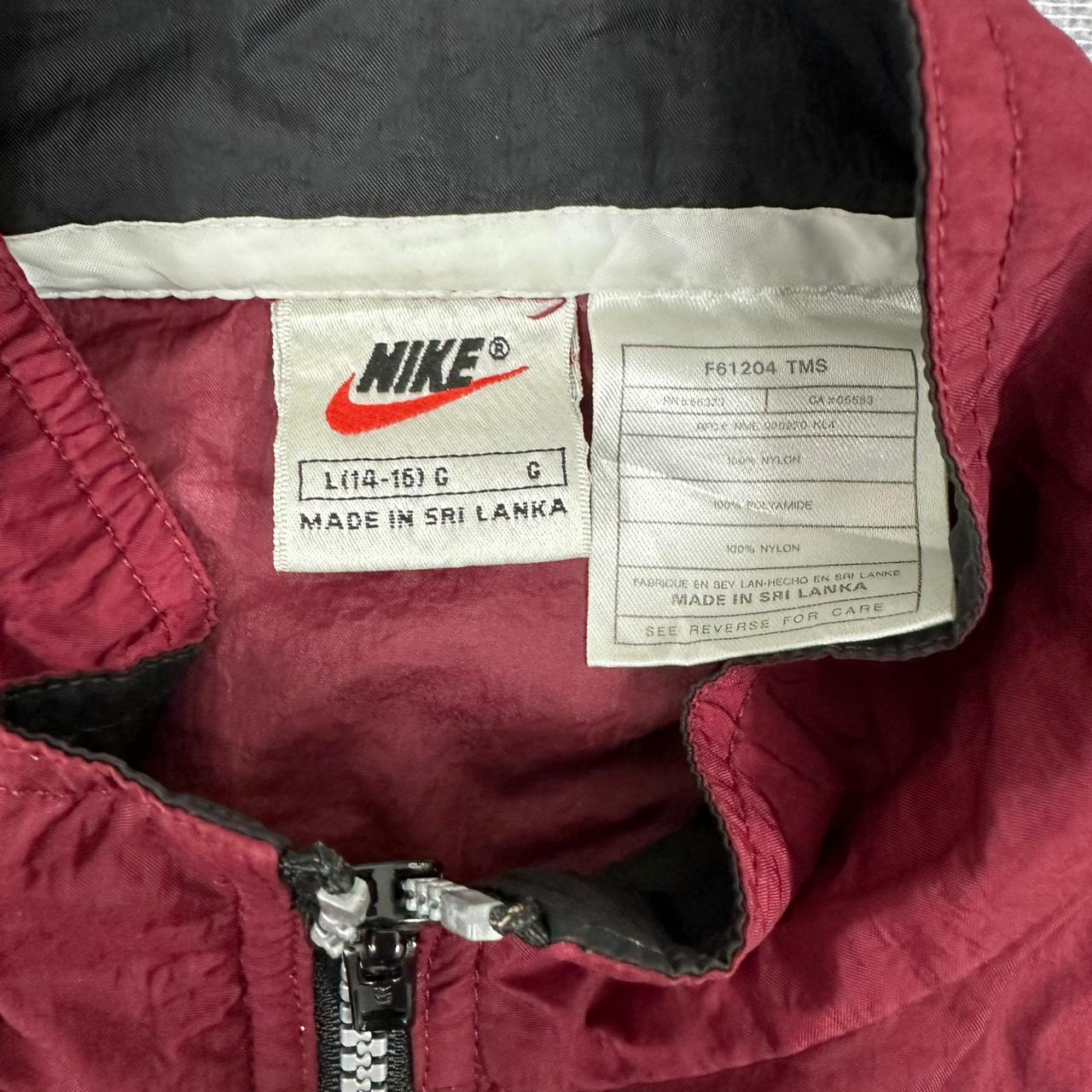 Nike vintage Windbreaker Trackjacket leichte Jacke rot S