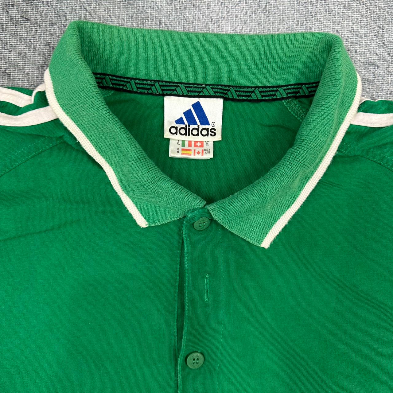Adidas x France Soccer Football Fußball vintage polo shirt Tee T-Shirt Hemd WM Sommer XL