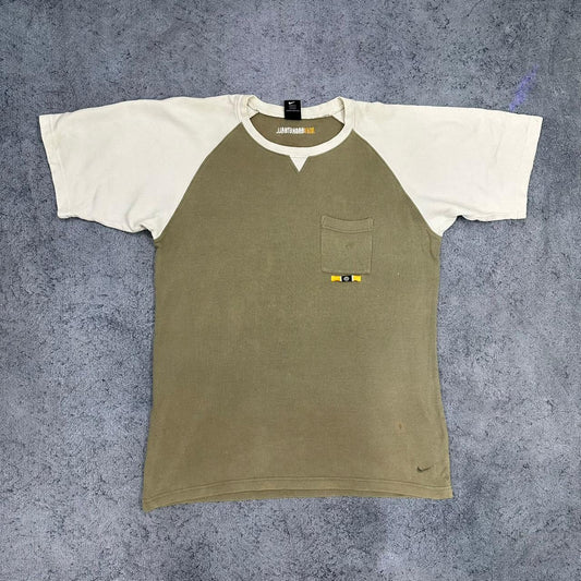 Nike vintage Basketball T-Shirt Tee Shirt oversized Y2K khaki M