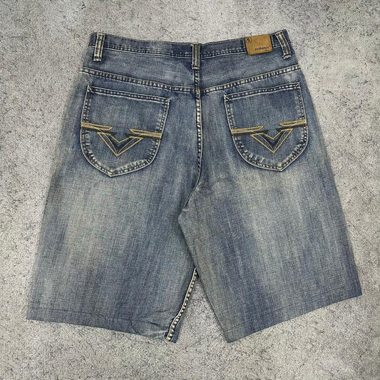 Flypaper vintage Jorts Denim Pants Shorts Jeans baggy Fit L W34