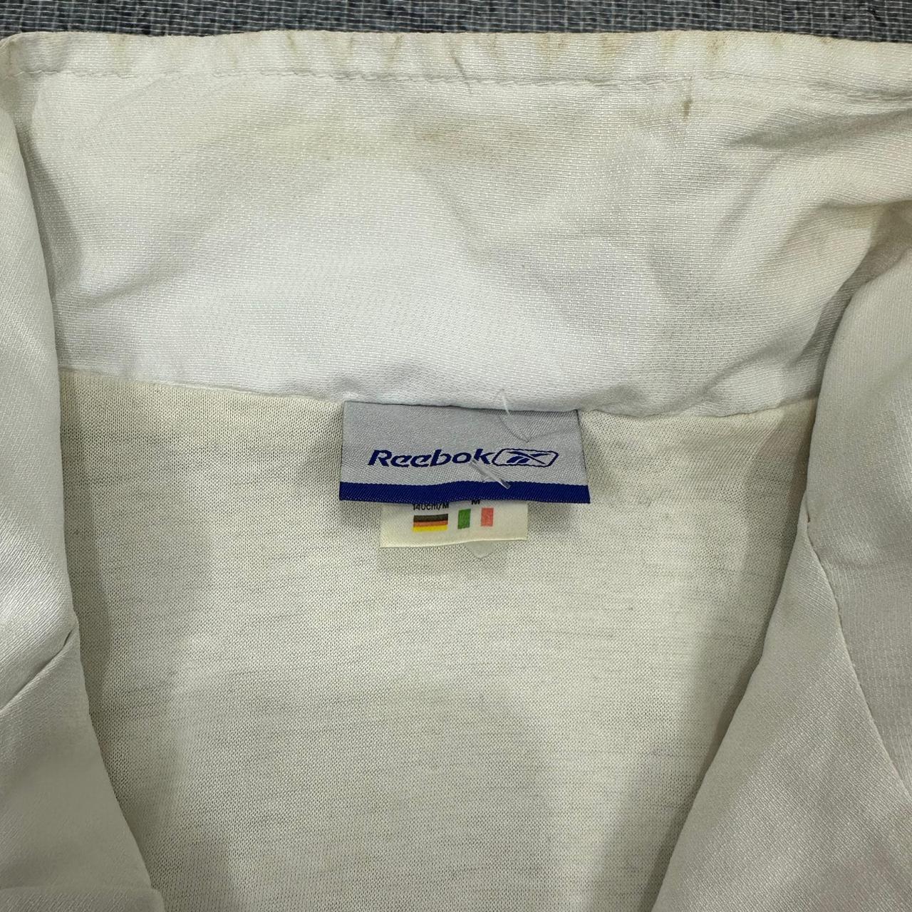 Reebok vintage Trackjacket Windbreaker Jacke weiß XS