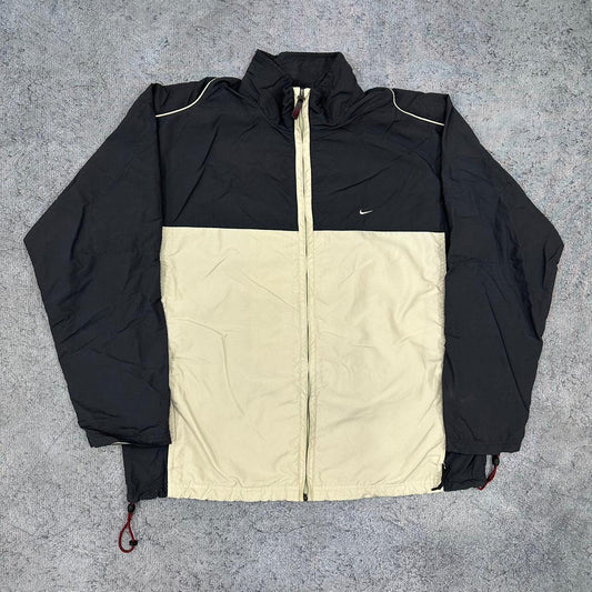 Nike vintage Windbreaker Jacke Trackjacket beige L
