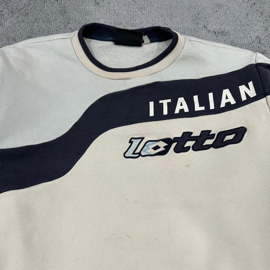 Lotto Italian Sport Design vintage Sweatshirt Sweater Special Rare Crewneck M