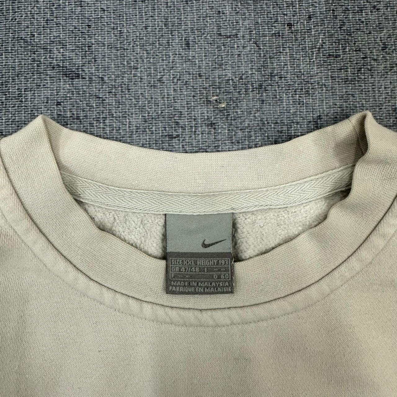 Nike vintage Swoosh Sweatshirt Sweater Crewneck beige XXL