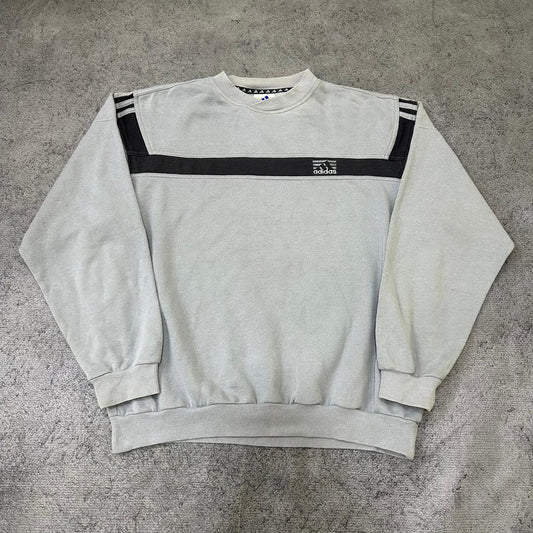 Adidas vintage Y2K Sweatshirt Sweater Crewneck blau L