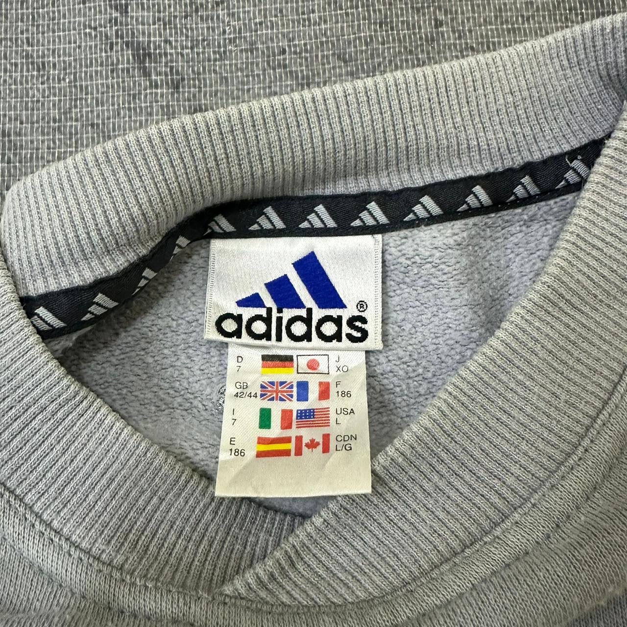 Adidas vintage Y2K Sweatshirt Sweater Crewneck blau L