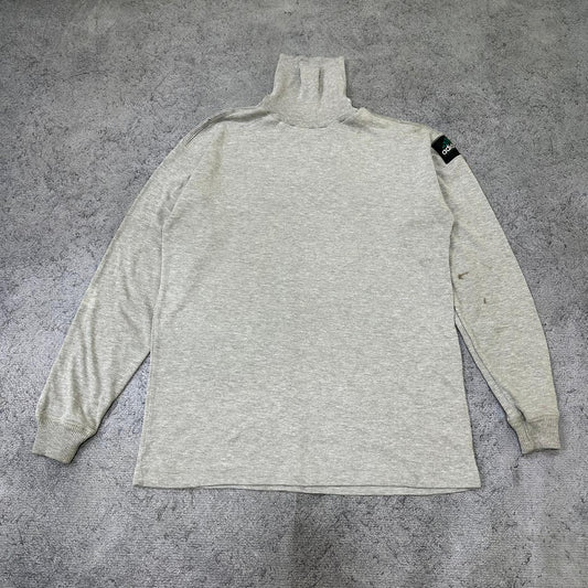 Adidas Equipment vintage Turtleneck Sweatshirt Langarm shirt grau L