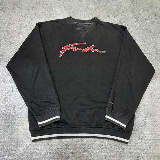 FUBU vintage 90s Sweatshirt oversized Fit Sweater Crewneck schwarz L