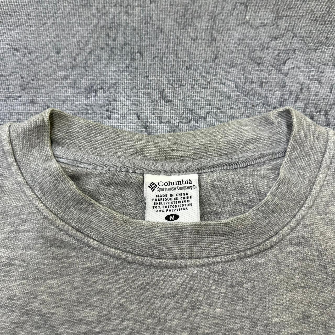 Columbia vintage big Logo Sweatshirt Crewneck Sweater grau M