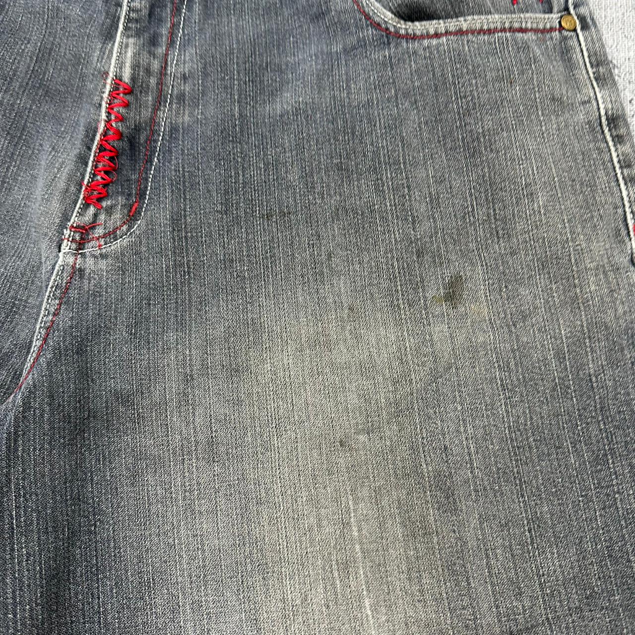 Red Ape vintage Jorts Baggy Denim Pants kurze Hose Y2K Hip Hop W42 XXL