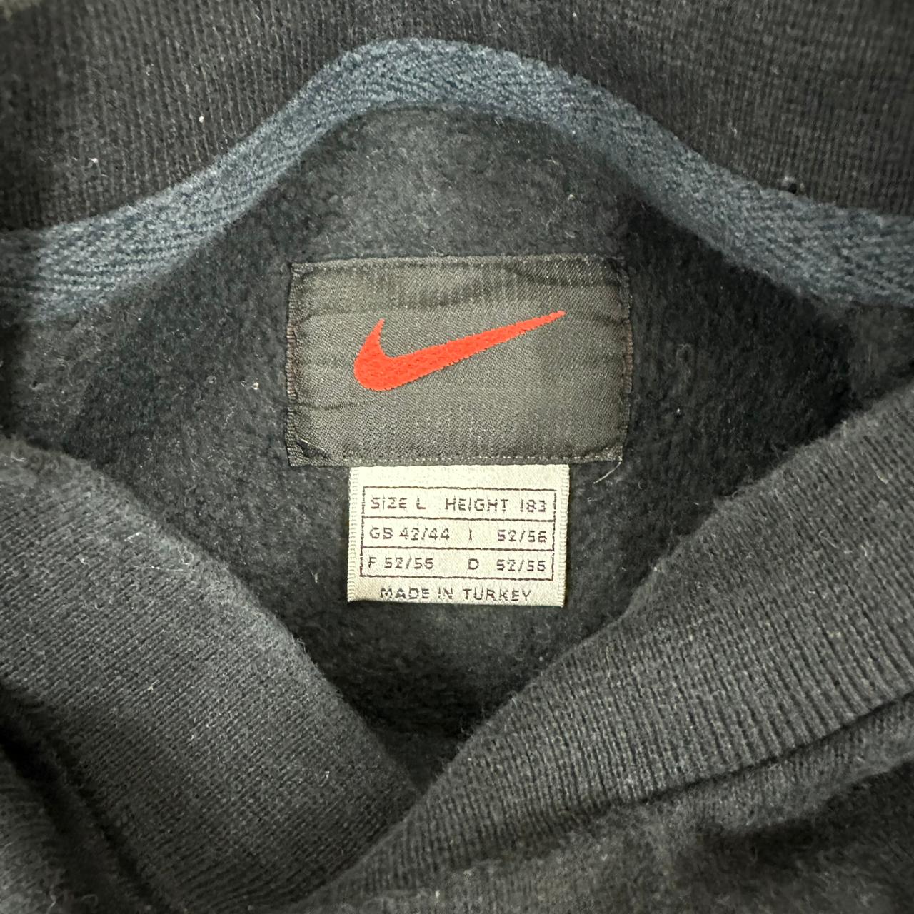 Nike vintage small Swoosh embroidery Sweatshirt Crewneck Sweater oversized schwarz L