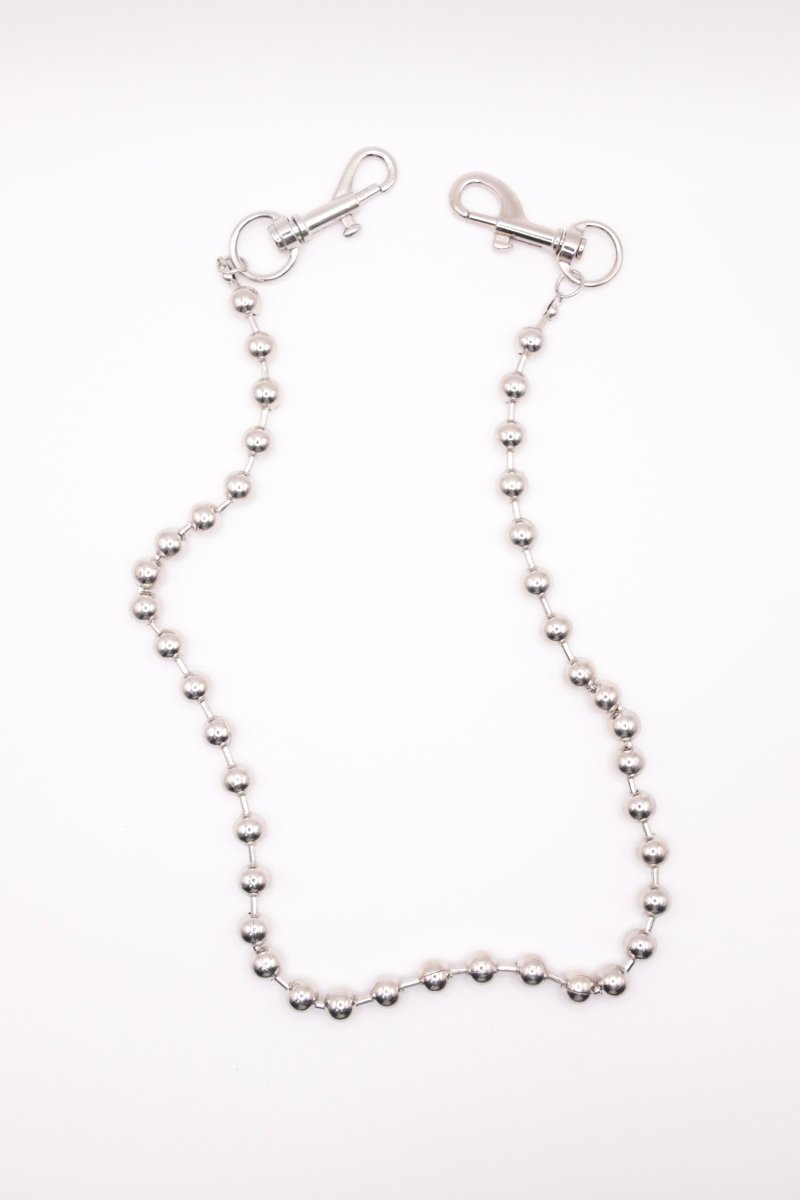 "Chrome Pulse" – Hosenkette aus Metalllperlen - MonkeysVintage