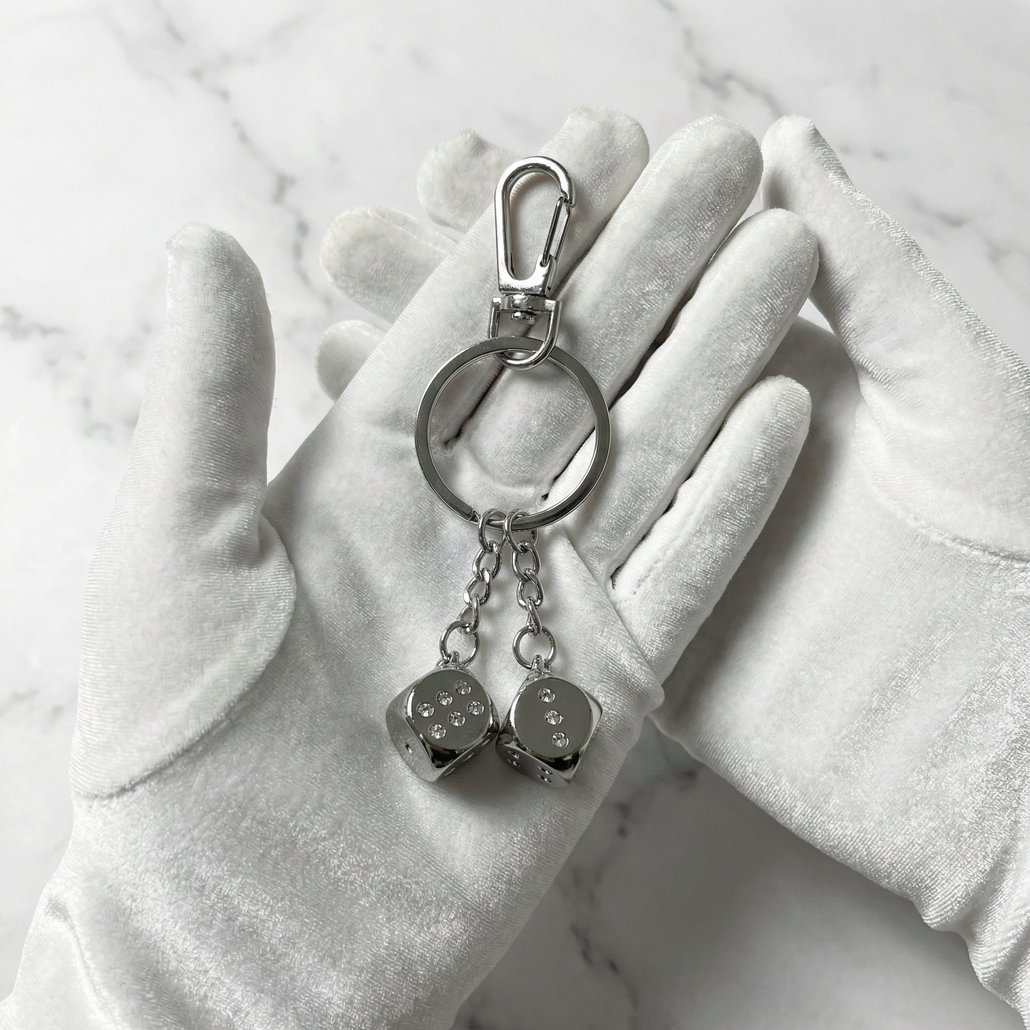"Lucky Dice" Streetwear silber Würfel Anhänger Charm Y2K