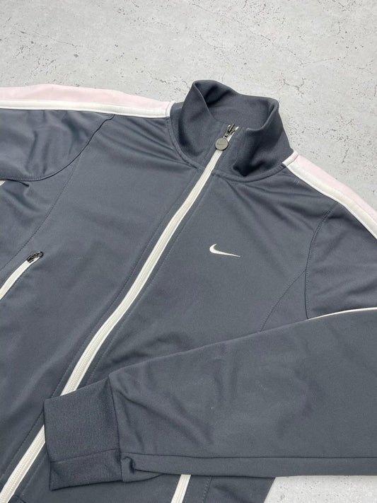 Nike Vintage Trackjacket Zipper Grau S - MonkeysVintage