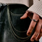 "Urban Edge" - Stylische Hosenkette mit dreifachem Kettendesign für Jeans & Streetwear